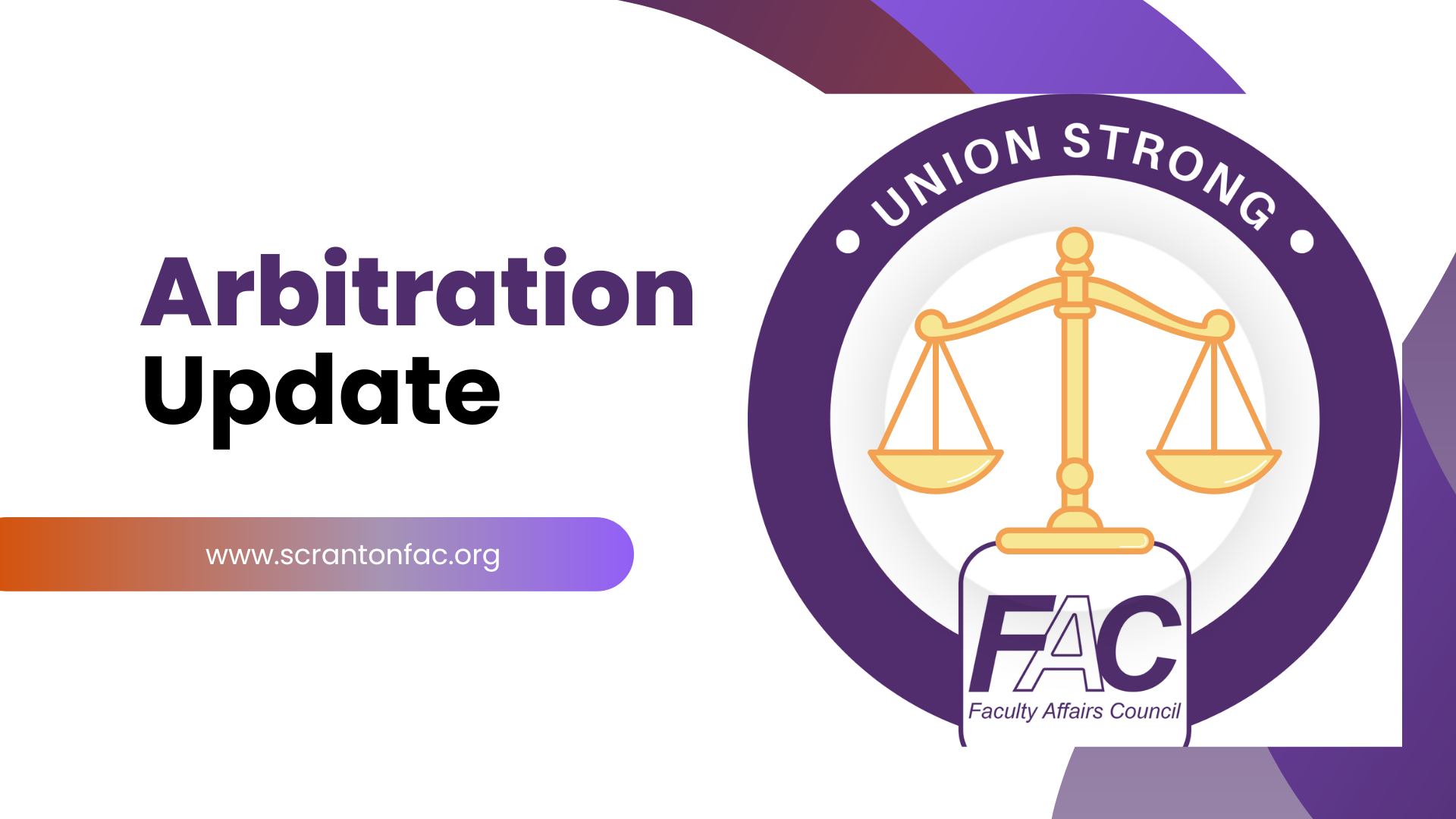 Special Session Arbitration – Faculty Affairs Council (FAC)